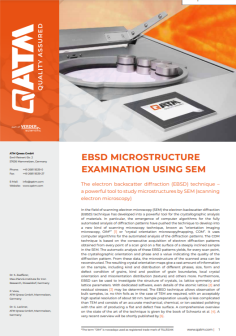 EBSD MICROSTRUCTURE